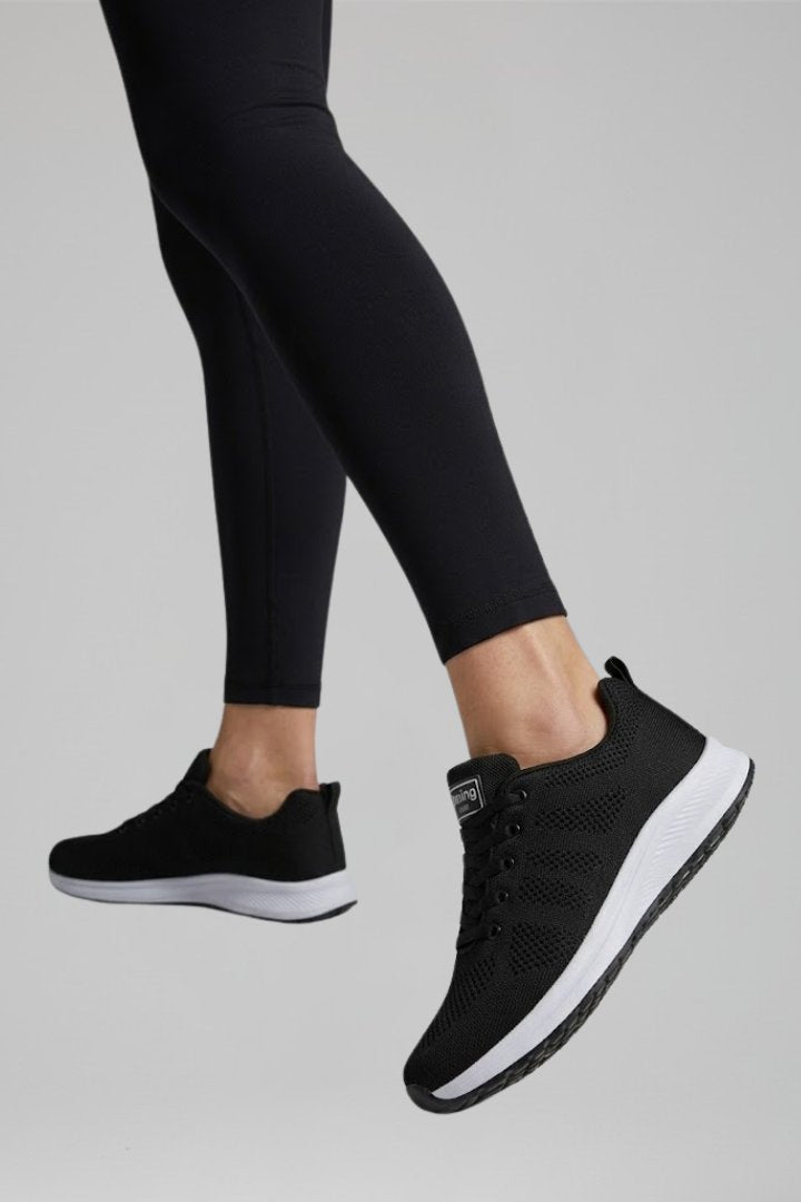 Women's Orthopaedic Walking Shoes | Eyelet Tie Chunky Cushioned Sole Back