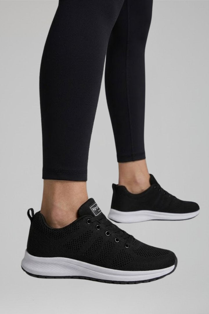 Women's Orthopaedic Walking Shoes | Eyelet Tie Chunky Cushioned Sole Side