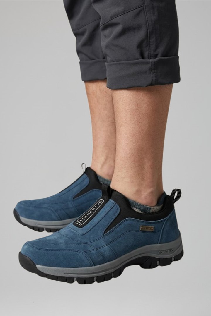 Women's Orthopedic Slip-On Walking Shoes | Padded Collar Rugged Sole Back