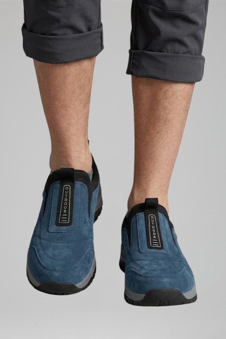 Women's Orthopedic Slip-On Walking Shoes | Padded Collar Rugged Sole Detail