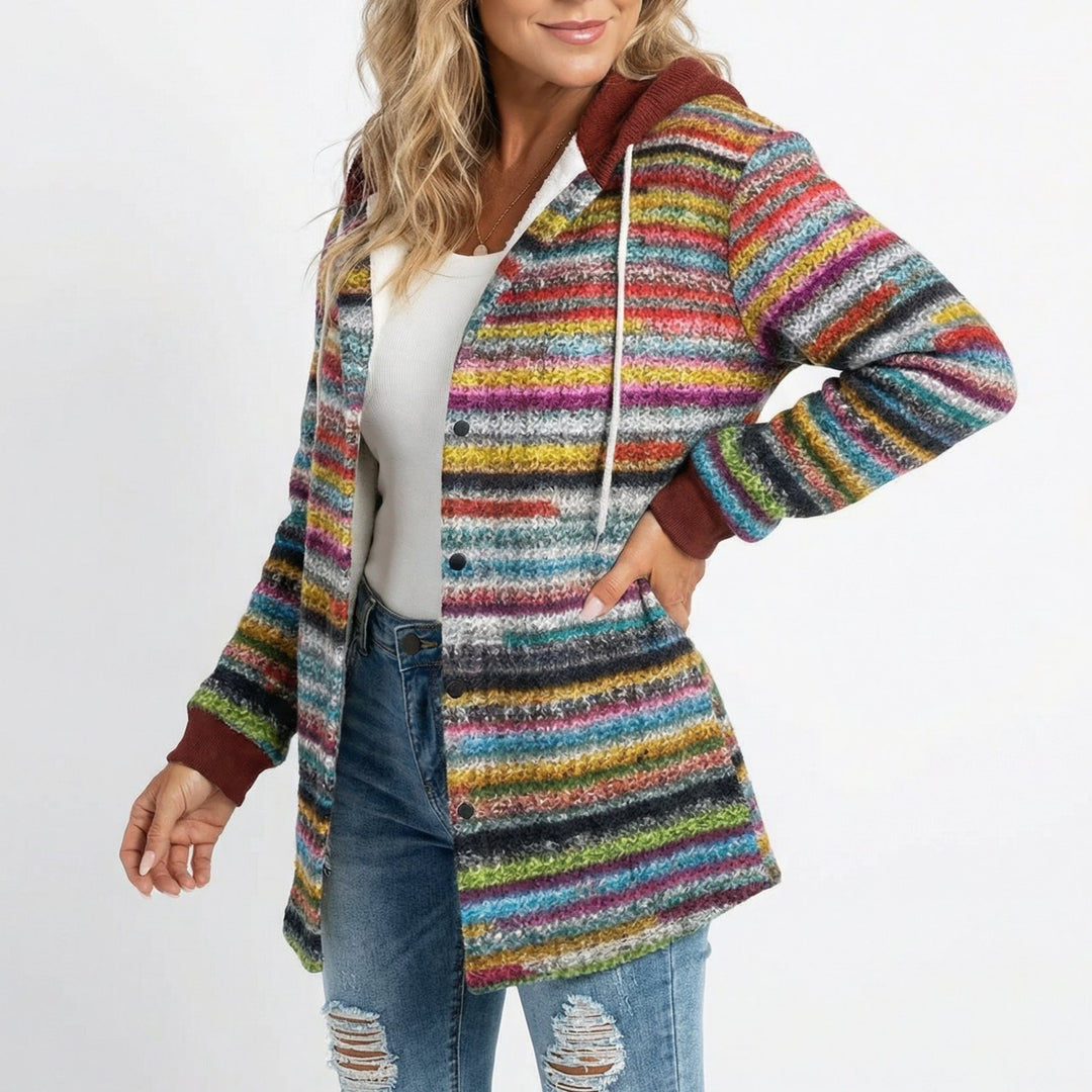 Women's Plaid Hooded Coat | Shacket Style Relaxed Fit Hero