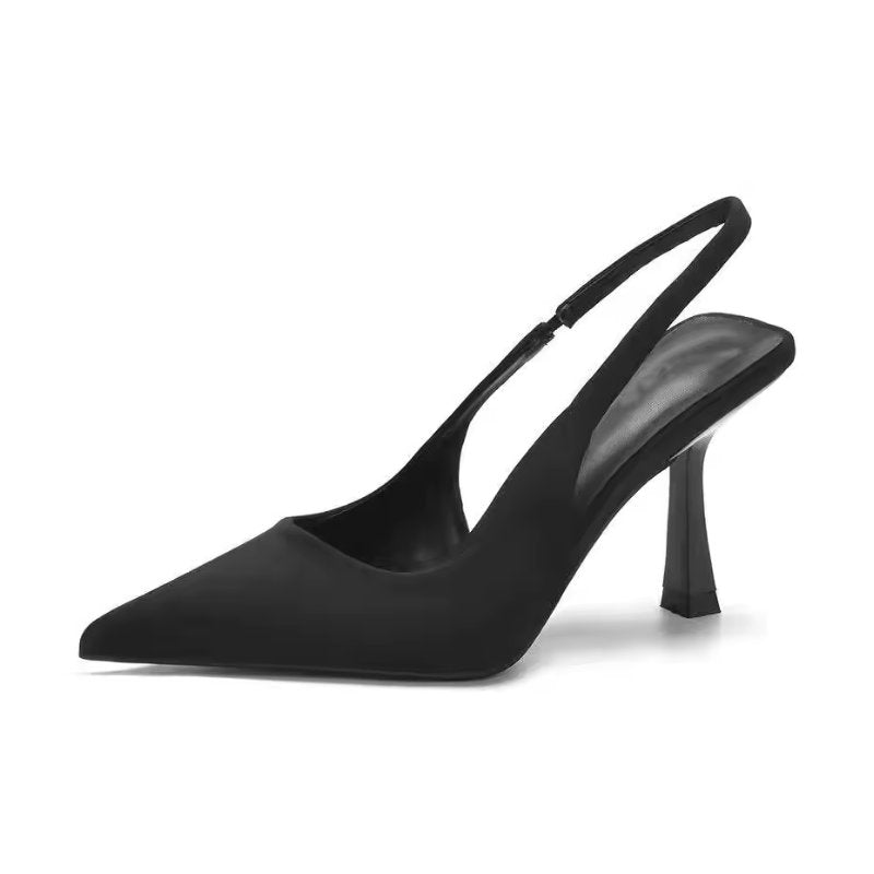 Women's Pointed Toe Kitten Heel Slingbacks | Low Heel Work to Evening Hero