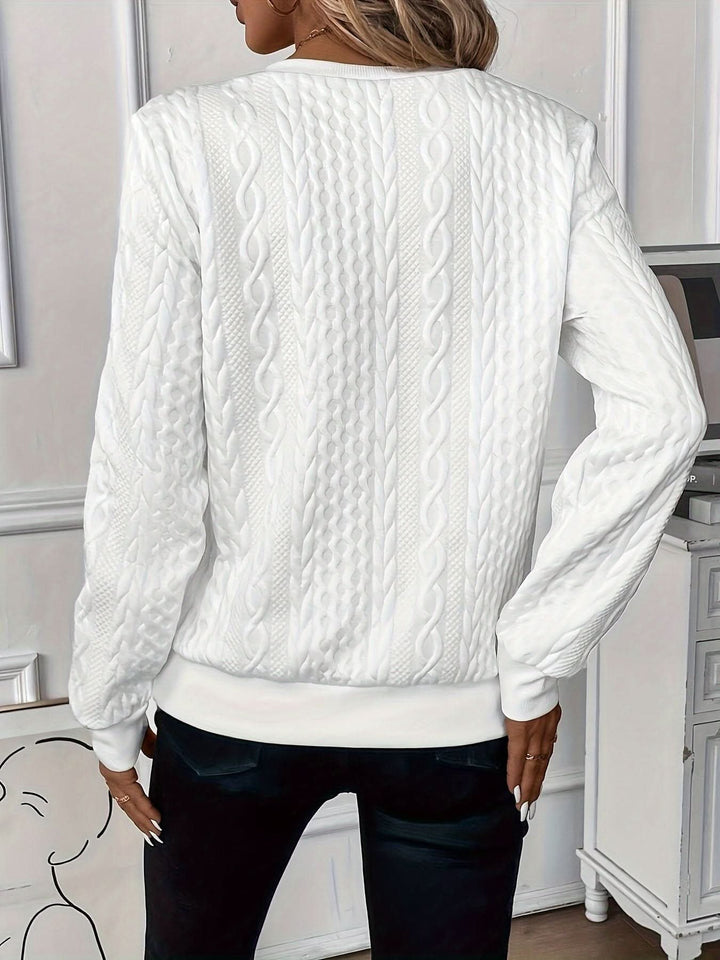 Women's Quarter Zip Knit Sweater | Soft Relaxed Fit Lifestyle