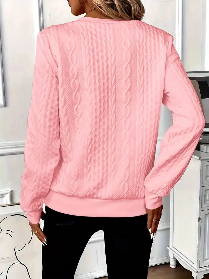 Women's Quarter Zip Knit Sweater | Soft Relaxed Fit View 18