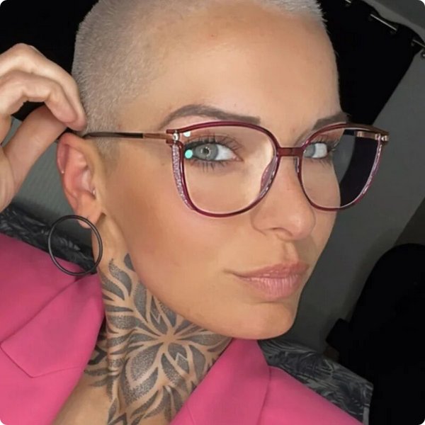 Women's Reading Glasses | Comfortable Fit with Crystal Temple Detail Close Up
