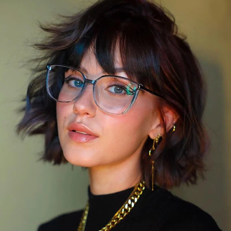 Women's Reading Glasses | Comfortable Fit with Crystal Temple Detail Front