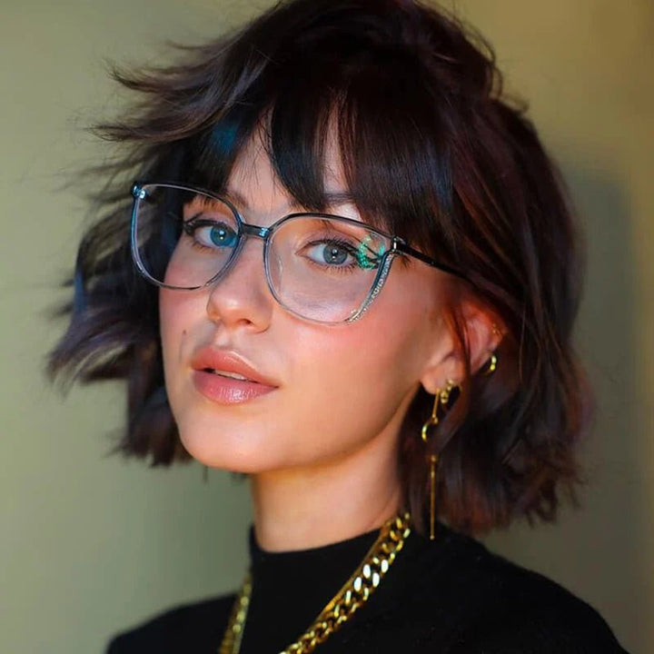 Women's Reading Glasses | Comfortable Fit with Crystal Temple Detail Front