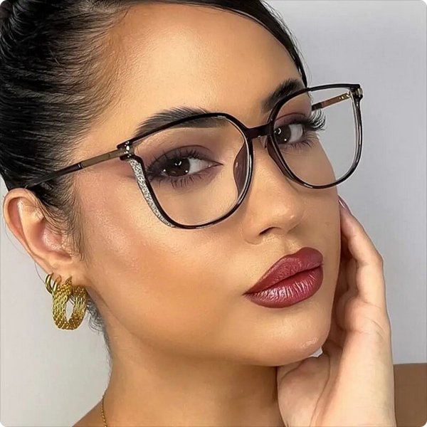 Women's Reading Glasses | Comfortable Fit with Crystal Temple Detail Hero