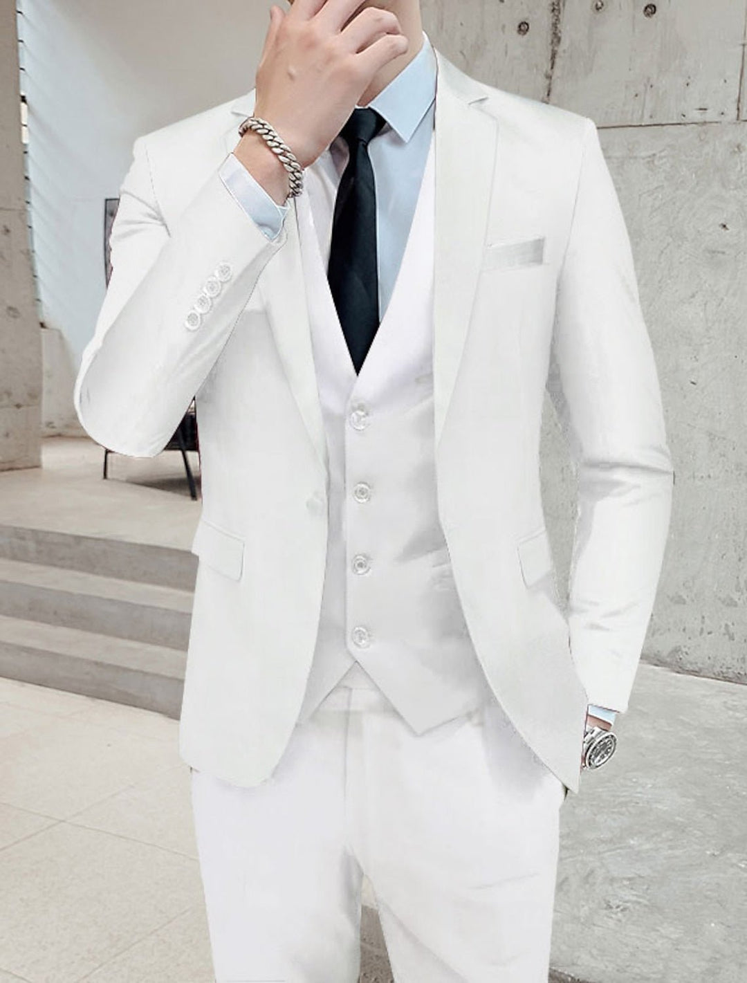 Women's Single Breasted Three Piece Suit | Tailored Formal Set Back
