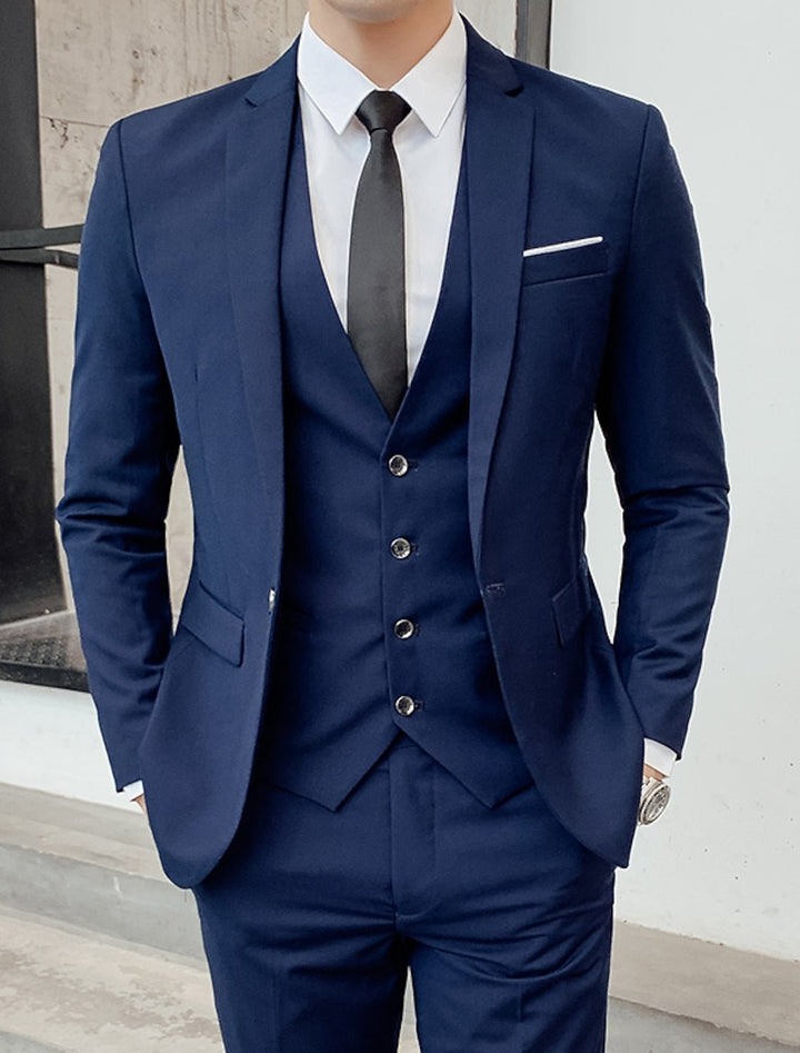 Women's Single Breasted Three Piece Suit | Tailored Formal Set Side
