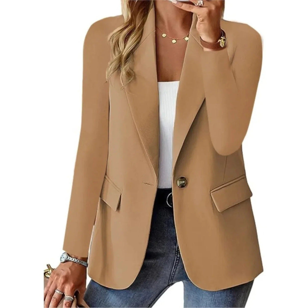 Women's Smart Casual Blazer Jacket | Slim Fit Everyday Side