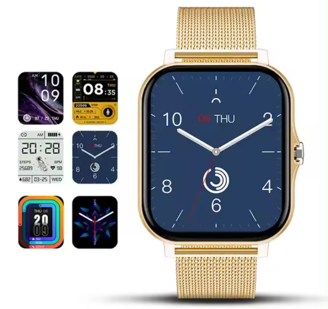 Women's Smartwatch | Slim Rectangular Case Health Tracker Angle