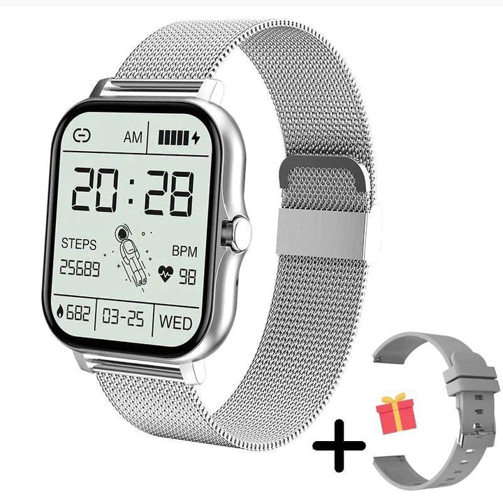 Women's Smartwatch | Slim Rectangular Case Health Tracker Close Up