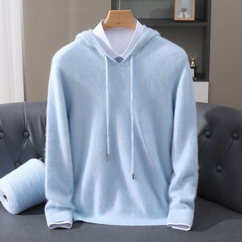 Women's Soft Knit Hoodie | V-Neck Drawstring Relaxed Fit Hero