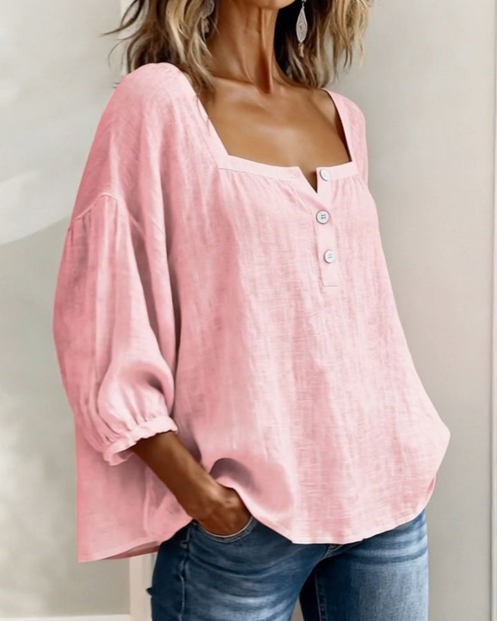 Women's Stylish Puff Sleeve Blouse | Relaxed Everyday Fit Front