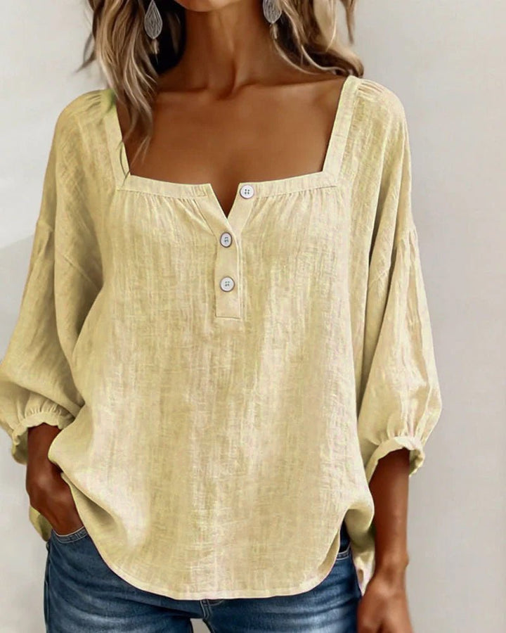 Women's Stylish Puff Sleeve Blouse | Relaxed Everyday Fit View 15