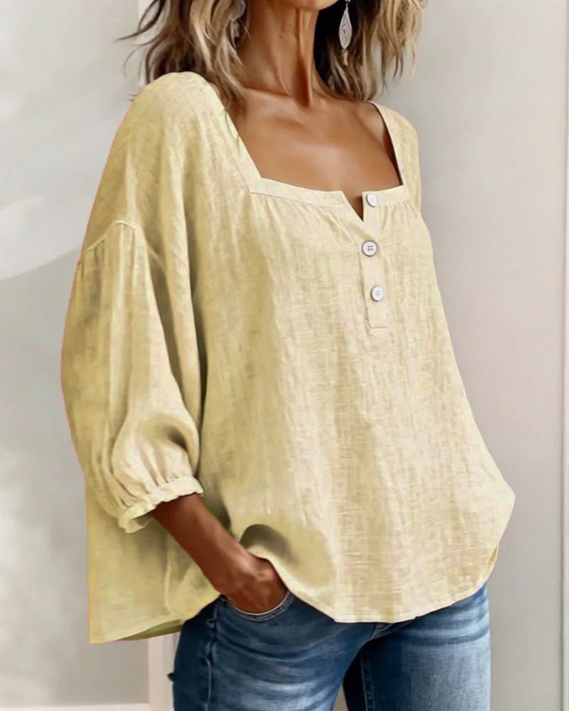 Women's Stylish Puff Sleeve Blouse | Relaxed Everyday Fit View 16