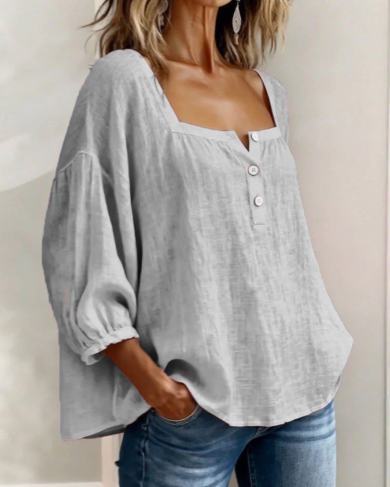 Women's Stylish Puff Sleeve Blouse | Relaxed Everyday Fit View 18