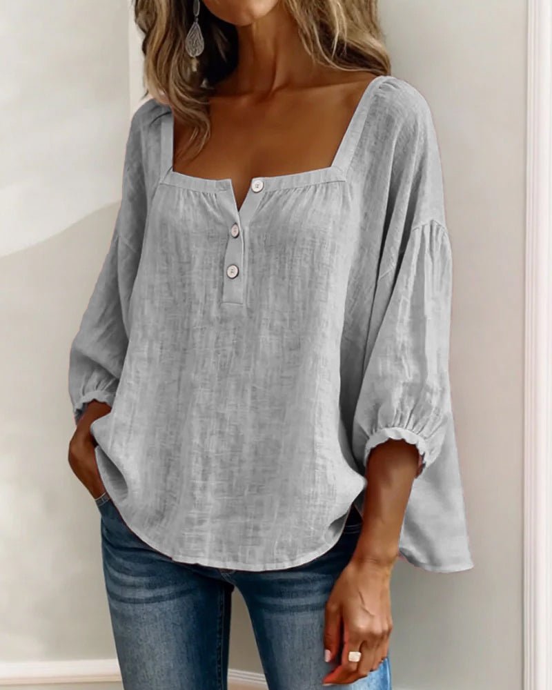 Women's Stylish Puff Sleeve Blouse | Relaxed Everyday Fit View 19