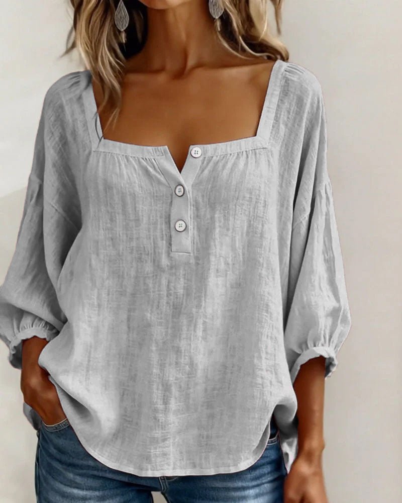Women's Stylish Puff Sleeve Blouse | Relaxed Everyday Fit View 20