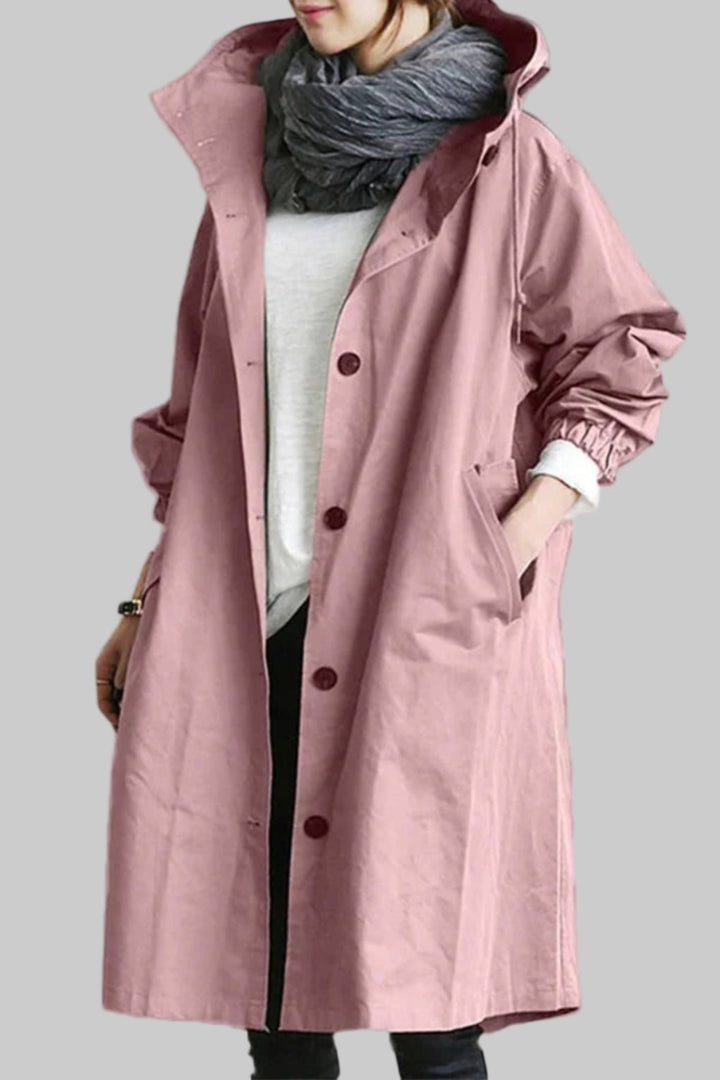 Women's Trendy Oversized Jacket | Hooded Relaxed Fit Full