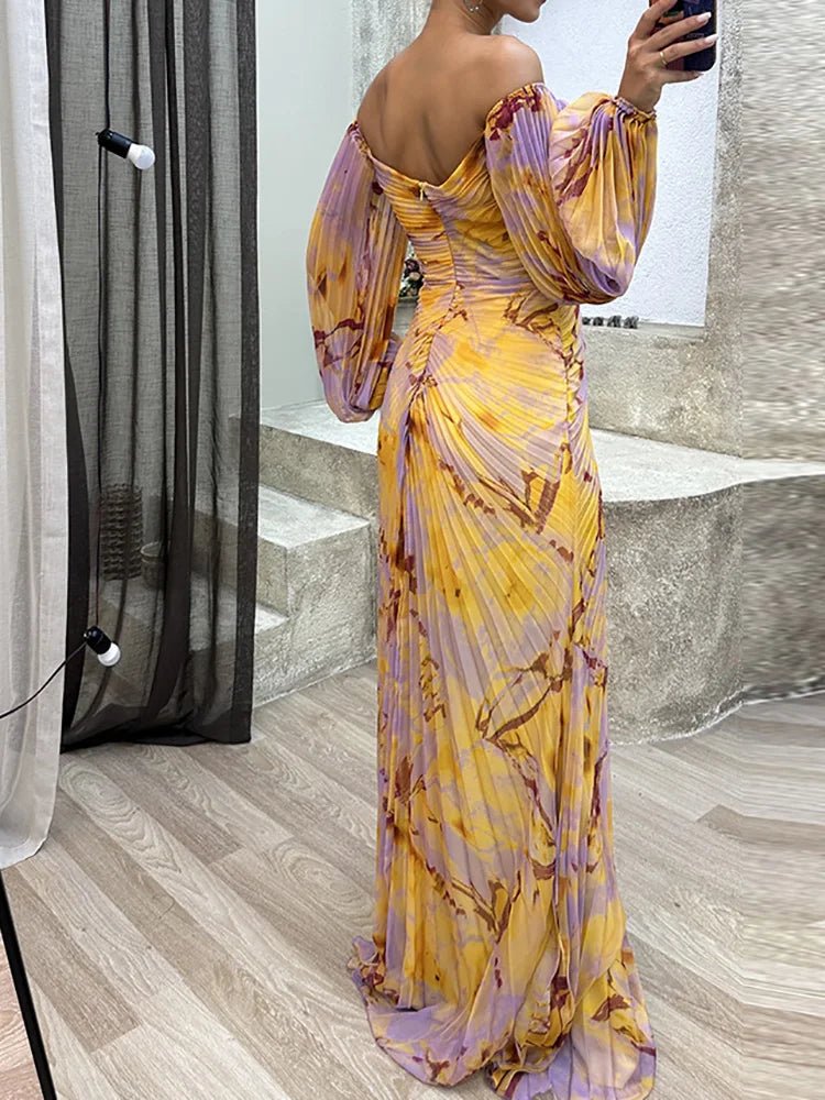 Women's V-Neck Maxi Dress | Wedding Guest Wrap Bodice Detail