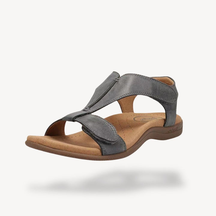 Women's Walking Arch Support Sandals | Leaf Toe Strap Front
