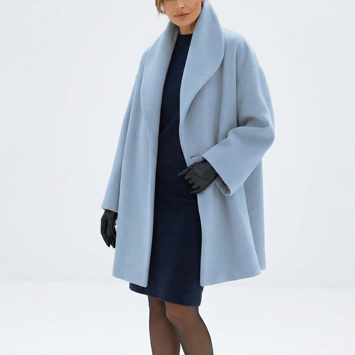 Women's Windproof Wool Jacket | Shawl Collar Warm Fit Hero