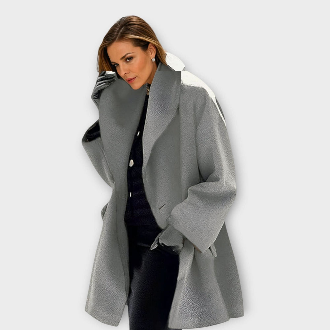 Women's Windproof Wool Jacket | Shawl Collar Warm Fit Lifestyle