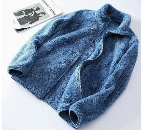 Women's Zip Up Jacket | Stand-Up Collar Everyday Fit Close Up
