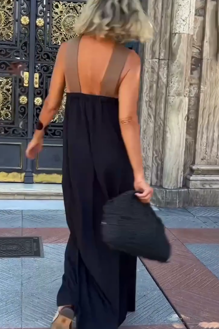 Cross Halter Neck Sleeveless Dress